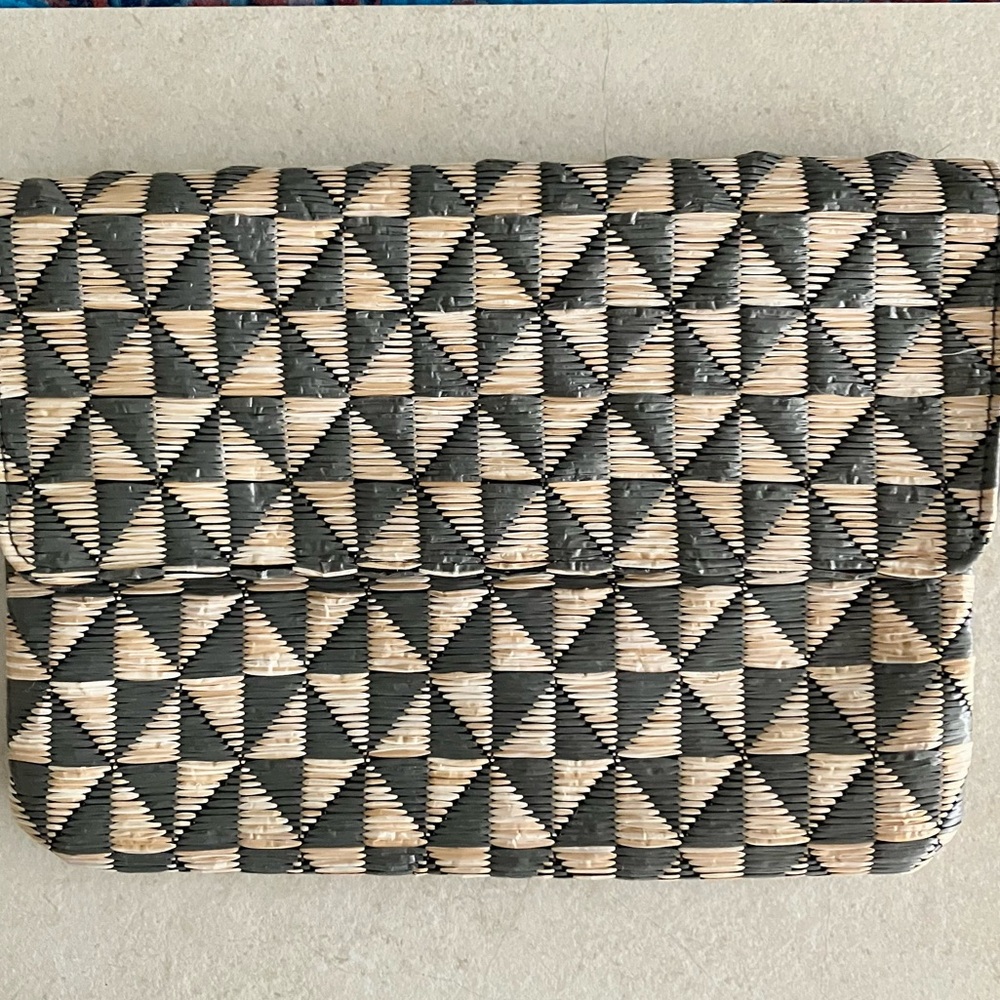 Merona raffia clutch